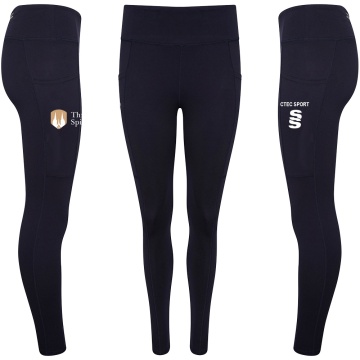 Performance Full Length Leggings : Navy